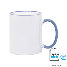 11 oz Rim & Handle Colored Mug - Cambridge Blue - PhotoUSA | Wholesale Sublimation Blanks & Fulfillment | ORCA® Coating