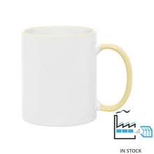 11 oz Rim & Handle Colored Mug - Yellow - PhotoUSA | Wholesale Sublimation Blanks & Fulfillment | ORCA® Coating