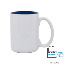 15 oz Two Tone Colored Mug - Blue - PhotoUSA | Wholesale Sublimation Blanks & Fulfillment | ORCA® Coating