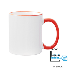 11 oz Rim & Handle Colored Mug - Orange - PhotoUSA | Wholesale Sublimation Blanks & Fulfillment | ORCA® Coating