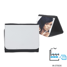 Small Faux Leather Wallet - Black , Sublimation Wallets , PHOTO USA