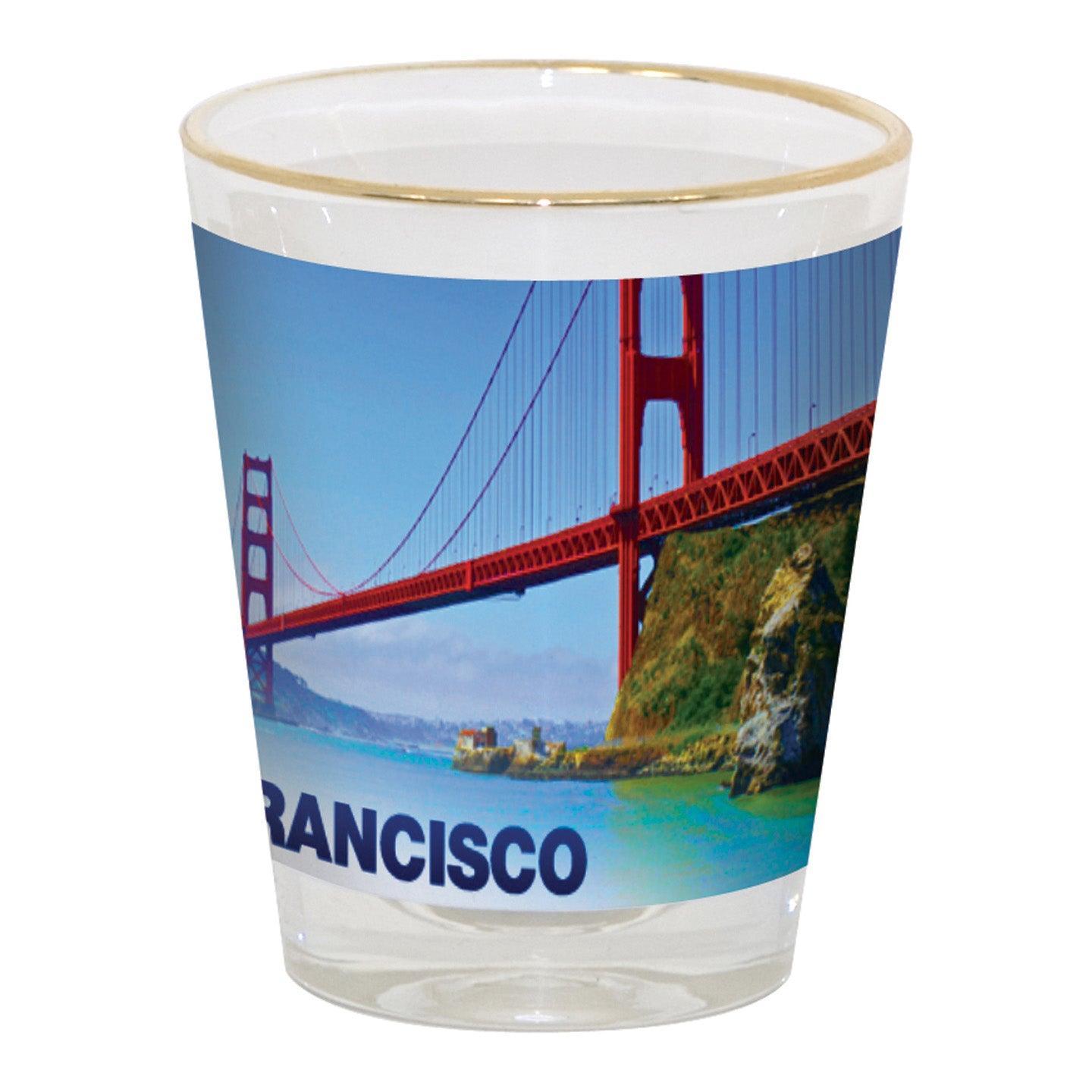 1.5 oz shot glass gold rim sublimation shot glasses – Blank Sublimation Mugs