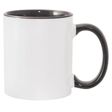11 oz Inner & Handle Colored Mug - Black , Accent Mugs , PHOTO USA