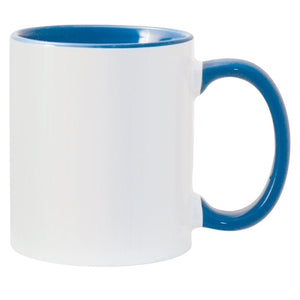 11 oz Inner & Handle Colored Mug - Cambridge Blue , Accent Mugs , PHOTO USA