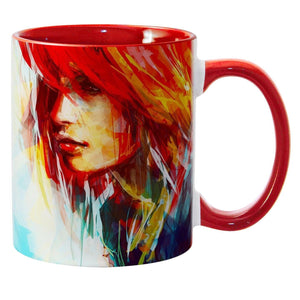 11 oz Inner & Handle Colored Mug - Red - PhotoUSA | Wholesale Sublimation Blanks & Fulfillment | ORCA® Coating