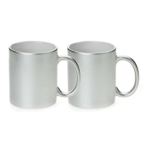 11 oz Coffee Mug - Silver , Ceramic Mugs , PHOTO USA