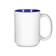 15 oz Two Tone Colored Mug - Blue , Accent Mugs , PHOTO USA