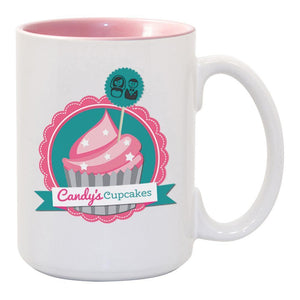 15 oz Two Tone Colored Mug - Pink - PhotoUSA | Wholesale Sublimation Blanks & Fulfillment | ORCA® Coating
