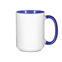 15 oz Inner & Handle Colored Mug - Blue , Accent Mugs , PHOTO USA