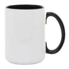 15 oz Inner & Handle Colored Mug - Black , Accent Mugs , PHOTO USA