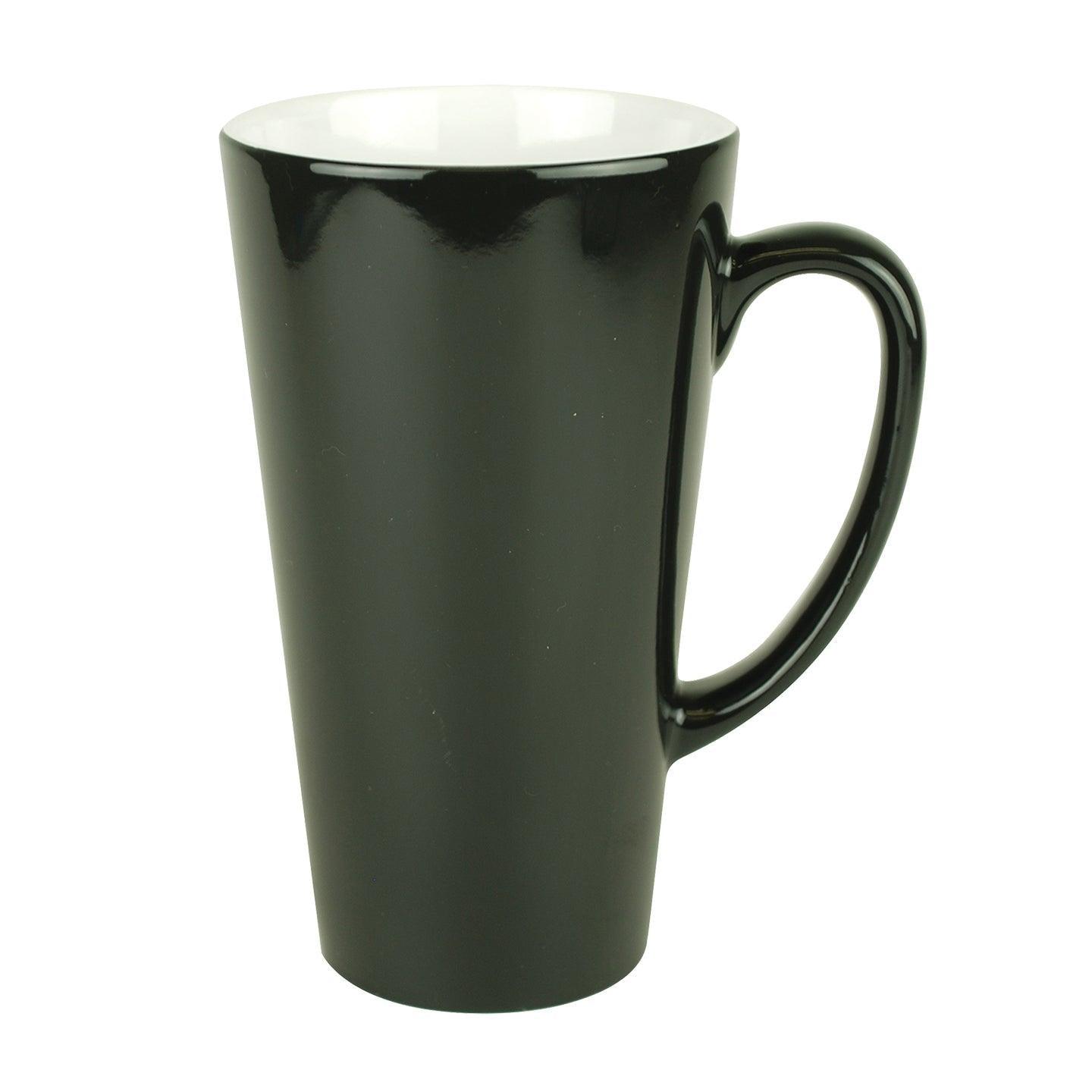 17 oz Latte Mug - Color Changing - Black , Color Changing Mugs , PHOTO USA