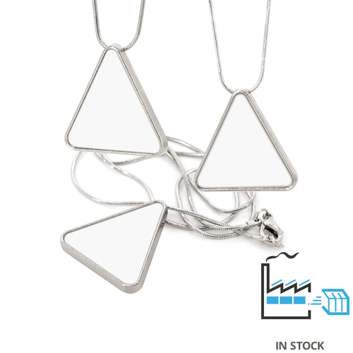XL05 - Necklace 05 - Triangle Necklace - 240/case - PhotoUSA | Wholesale Sublimation Blanks & Fulfillment | ORCA® Coating