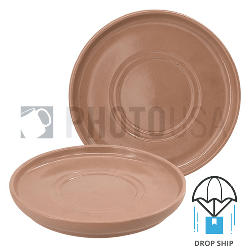 Macaroon Color Coffee Saucer - Natural Clay