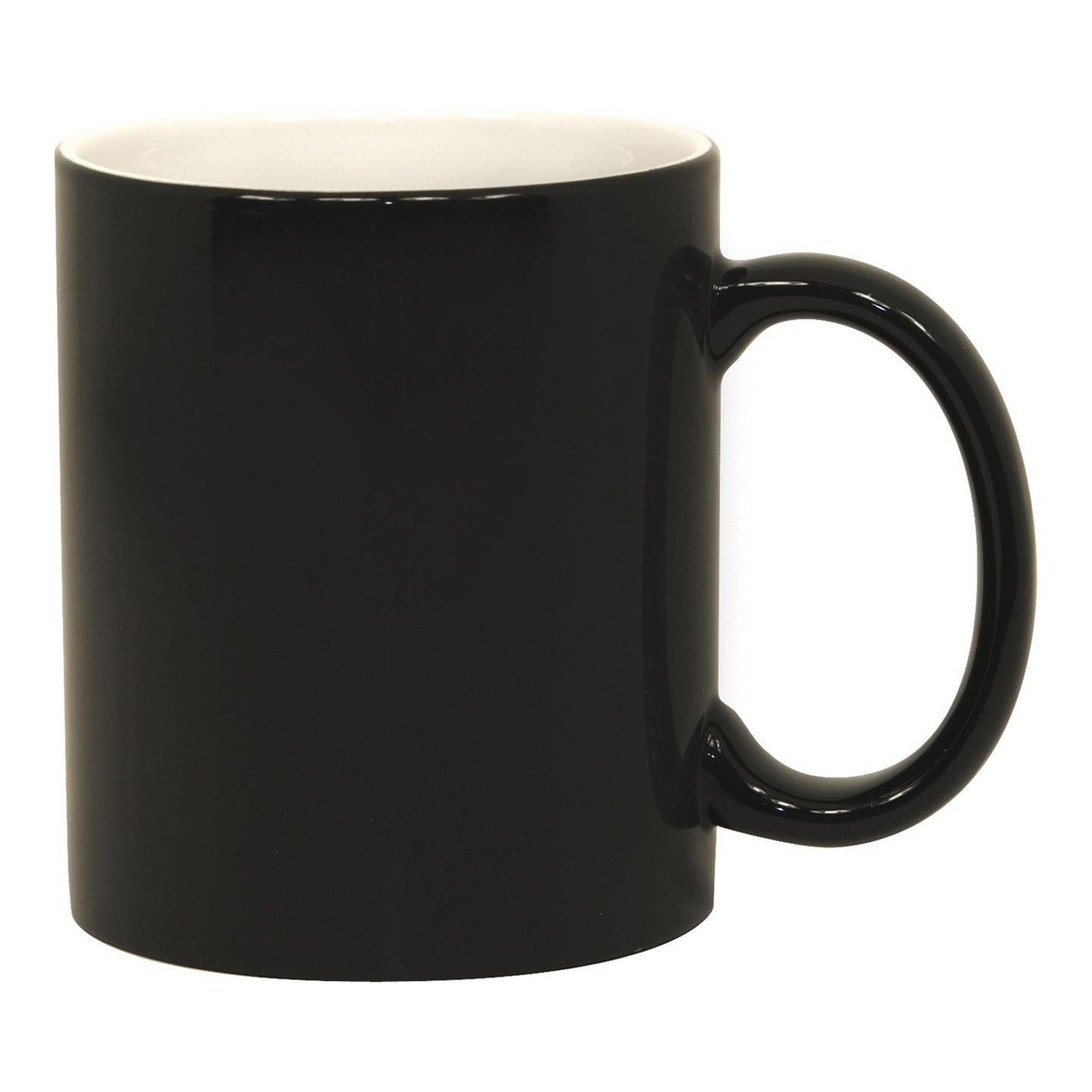 11 oz Color Changing Mug - Black - Matte – Blank Sublimation Mugs
