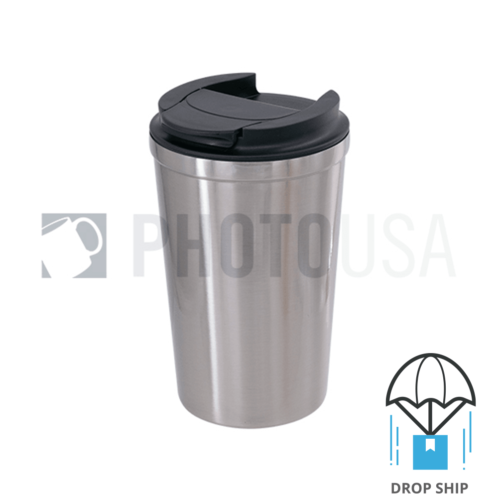 12oz Stainless Steel Vacuum Insulated Coffee Cup - Stainless Steel