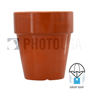4.7" Red Pottery Flowerpot