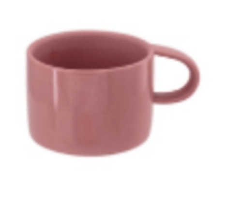 6 oz Straight-Wall Macaroon Color Coffee Mug - Tango Pink